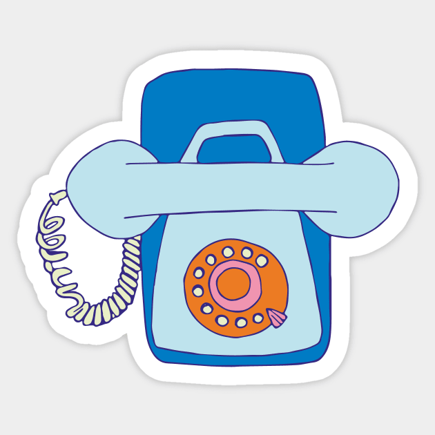 Old phone Sticker by Flyingrabbit